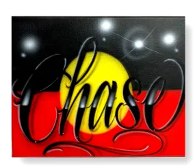 Aboriginal Flag Script Canvas