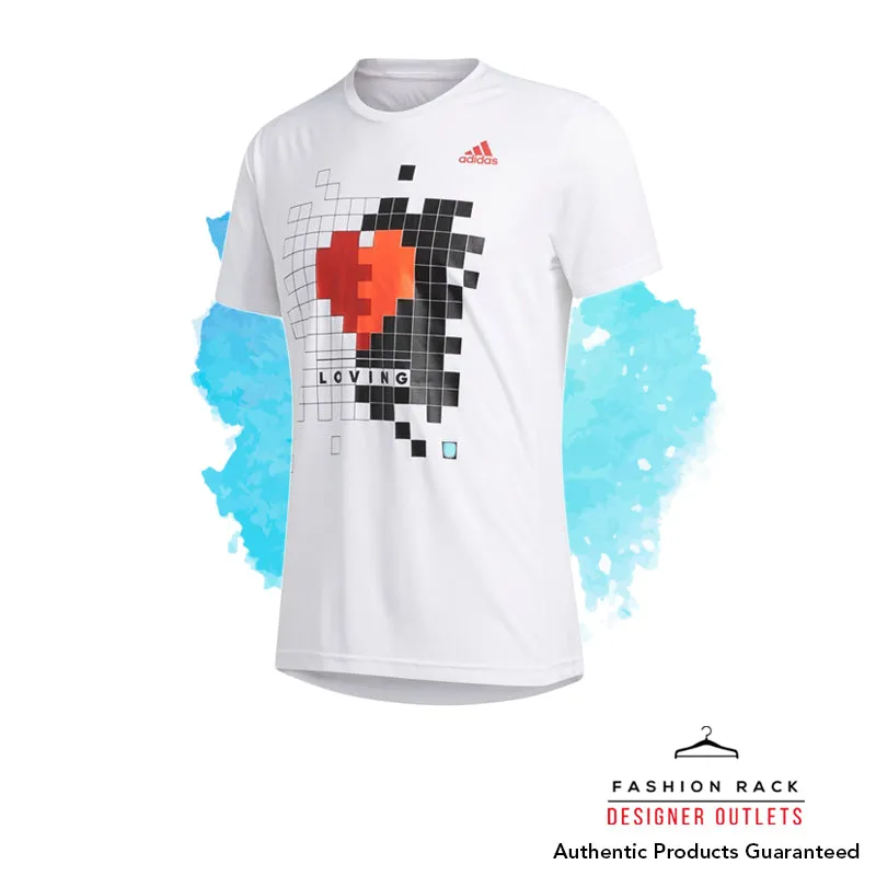 Adidas Own The Run Valentine Tee White