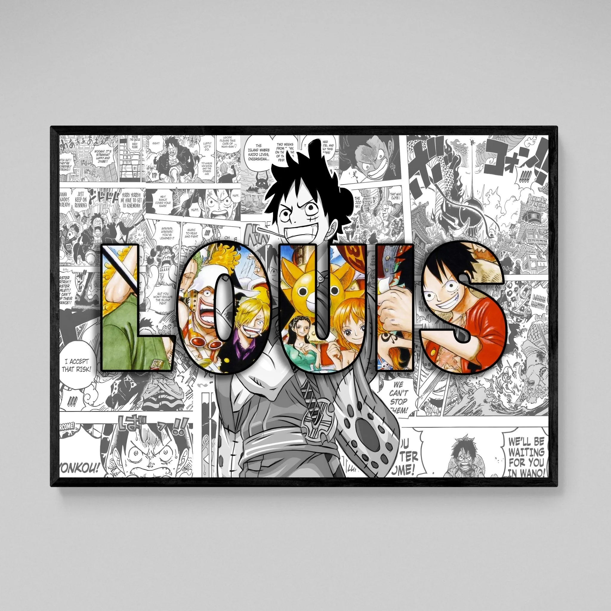 Anime Personalized Name Canvas