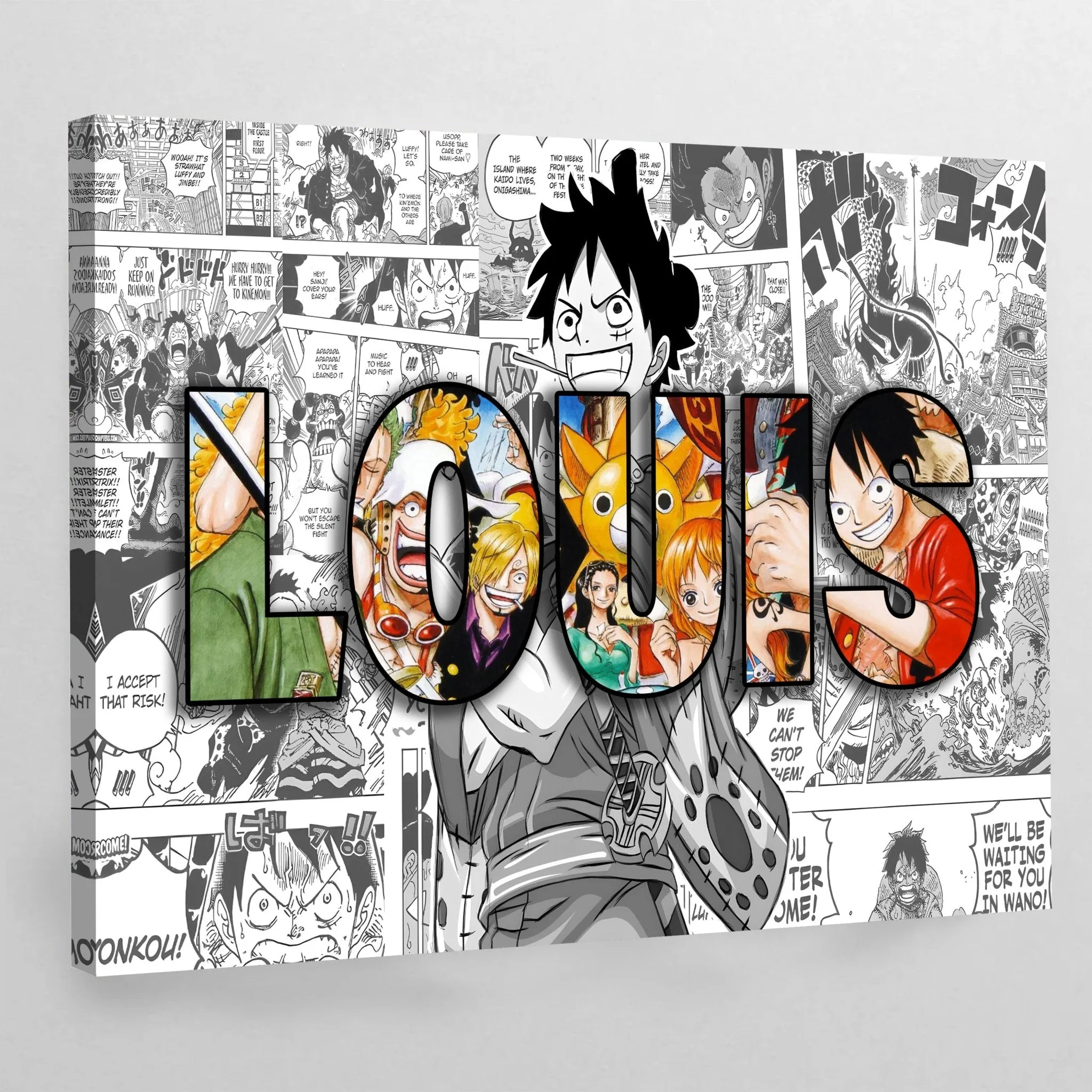 Anime Personalized Name Canvas