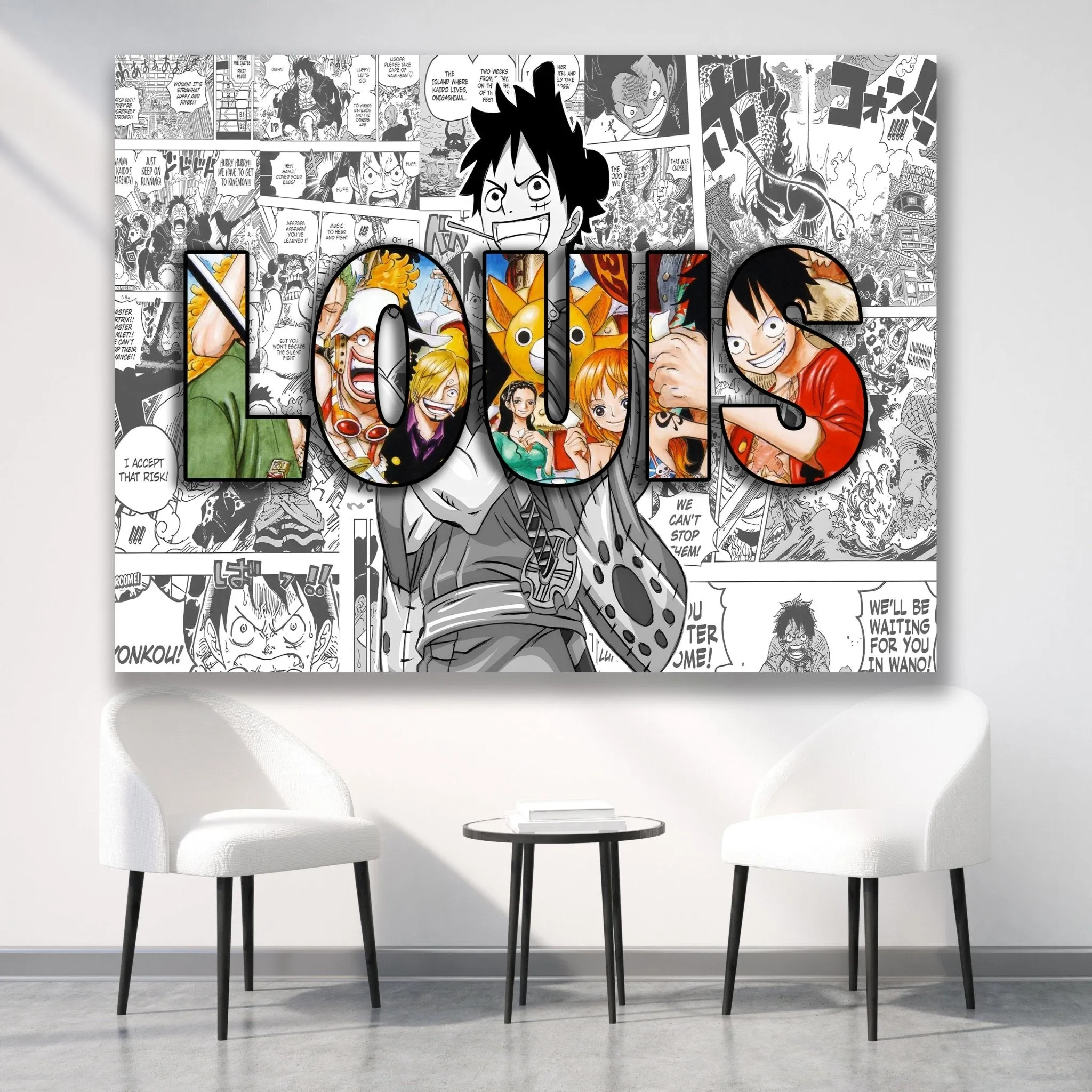 Anime Personalized Name Canvas