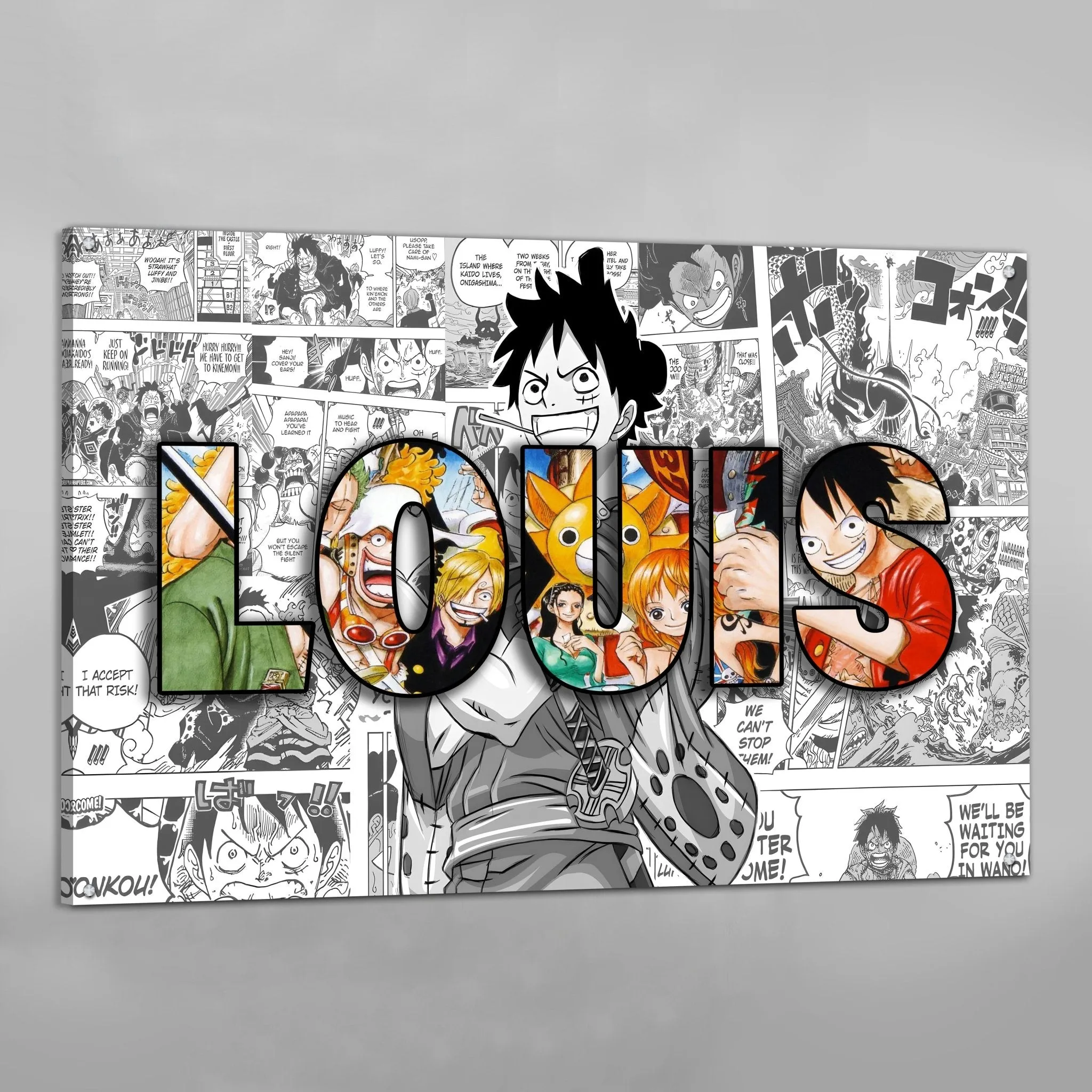 Anime Personalized Name Canvas