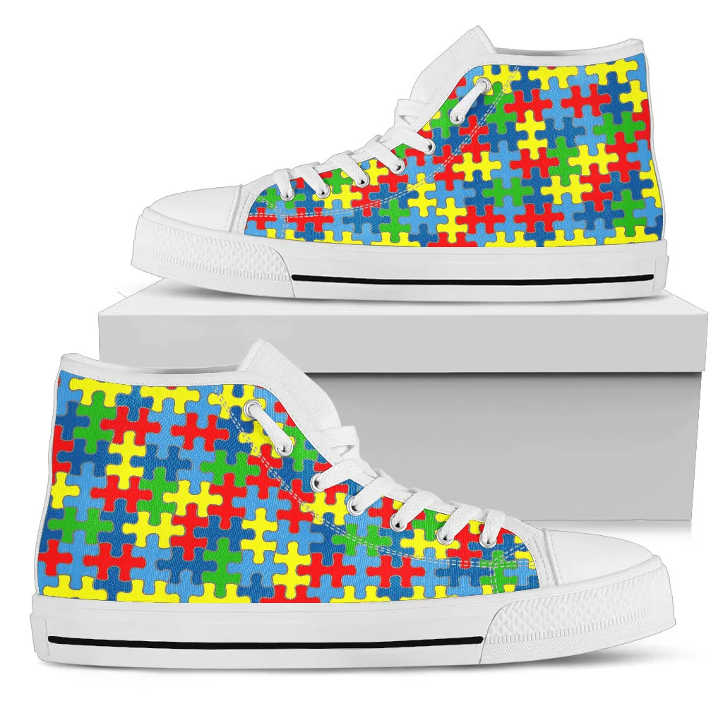 Autism Awareness High Top Shoes