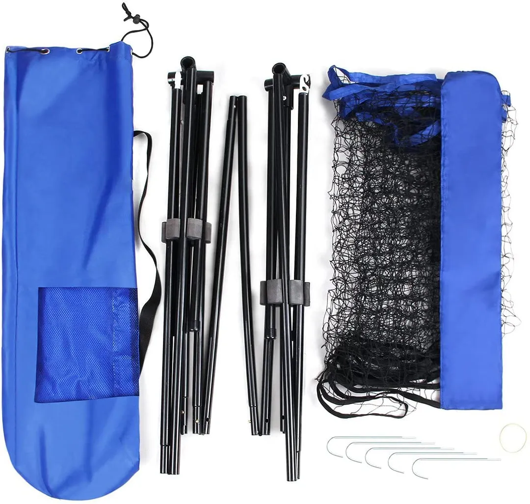 Badminton Net Set Portable with Poles Easy Setup