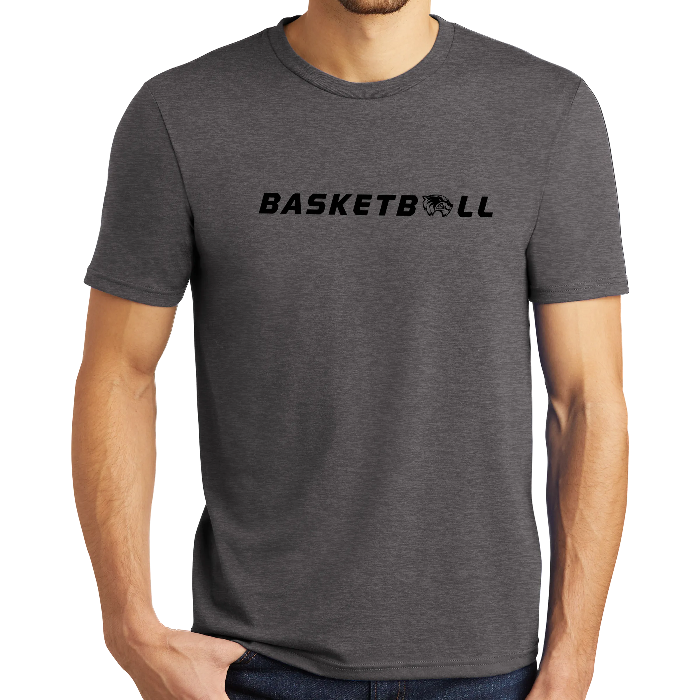 District Perfect Tri Tee - Basketball Head