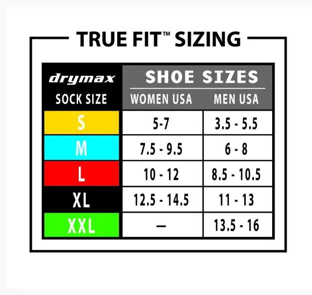 Drymax Unisex Trail Running 1/4 Crew High Turn Down Socks