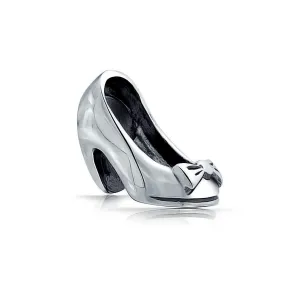 Fashionista High Heel Shoe Stiletto, Party Dress, Handbag, Charm Bead .925 Silver