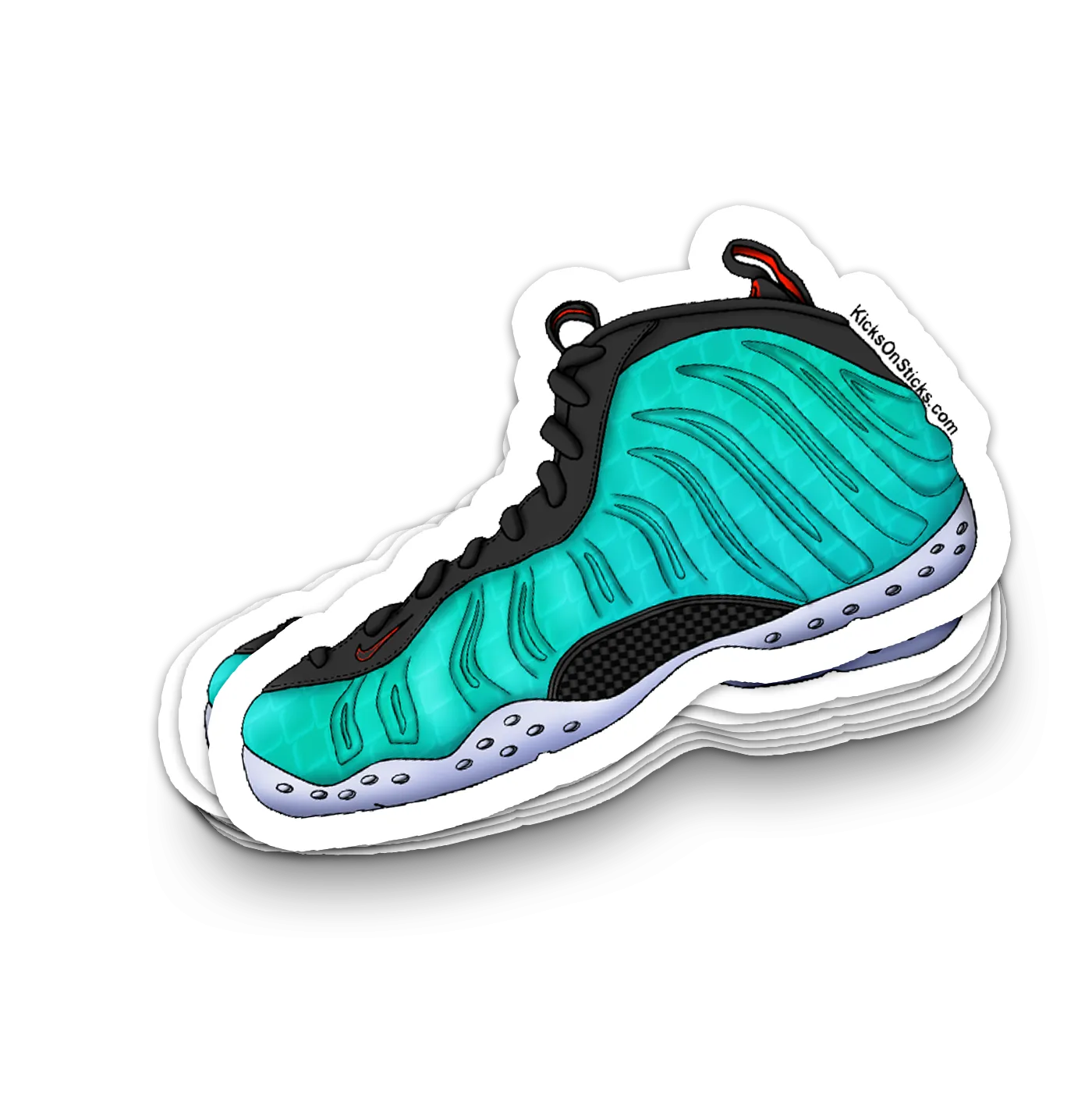 Foamposite "Gone Fishing" Sneaker Sticker