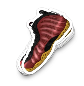 Foamposite "Maroon" Sneaker Sticker