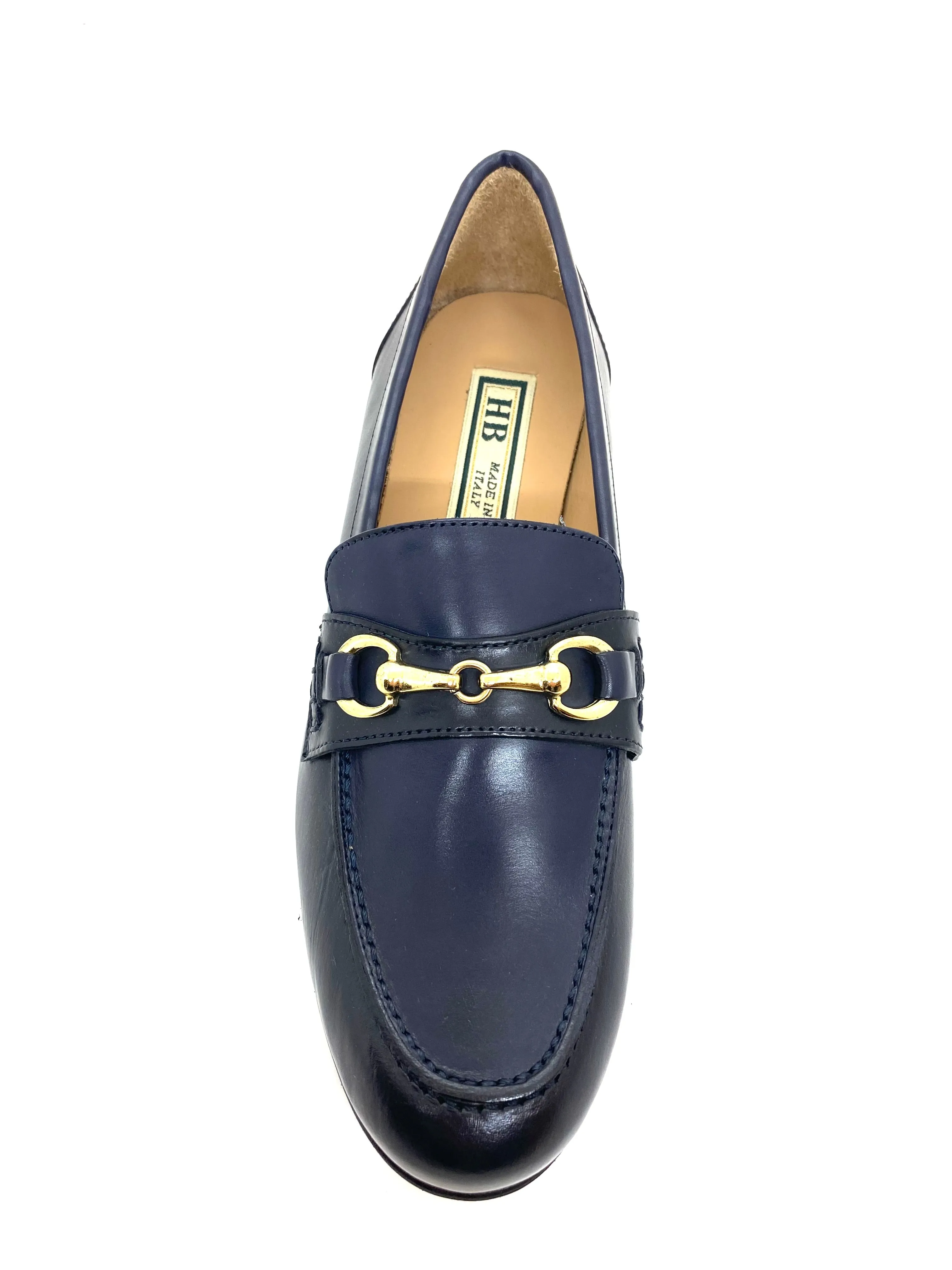 HB Ladies Zoe Snaffle Trim Moccasin Navy