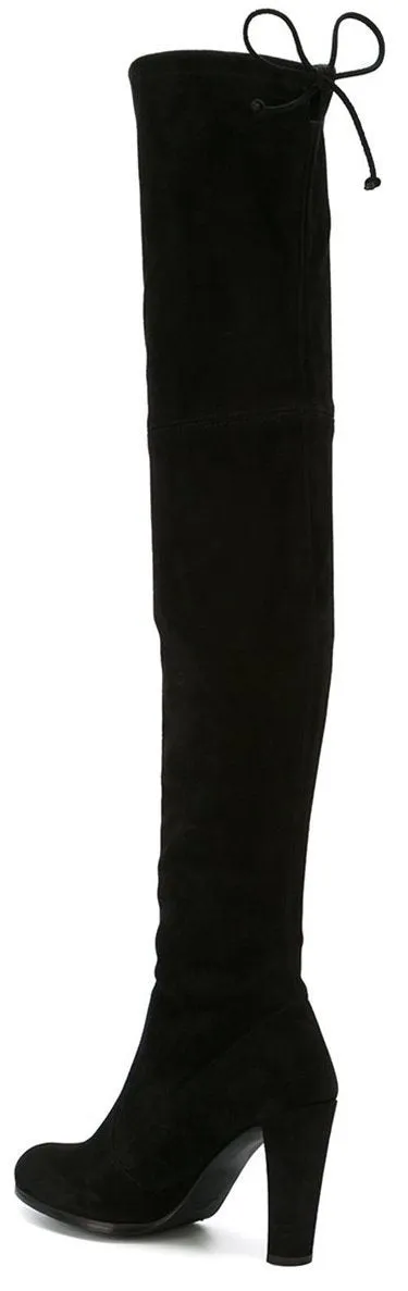 'Highland' Tall Suede Boots - ( Black, Grey, Wine Red, Beige )