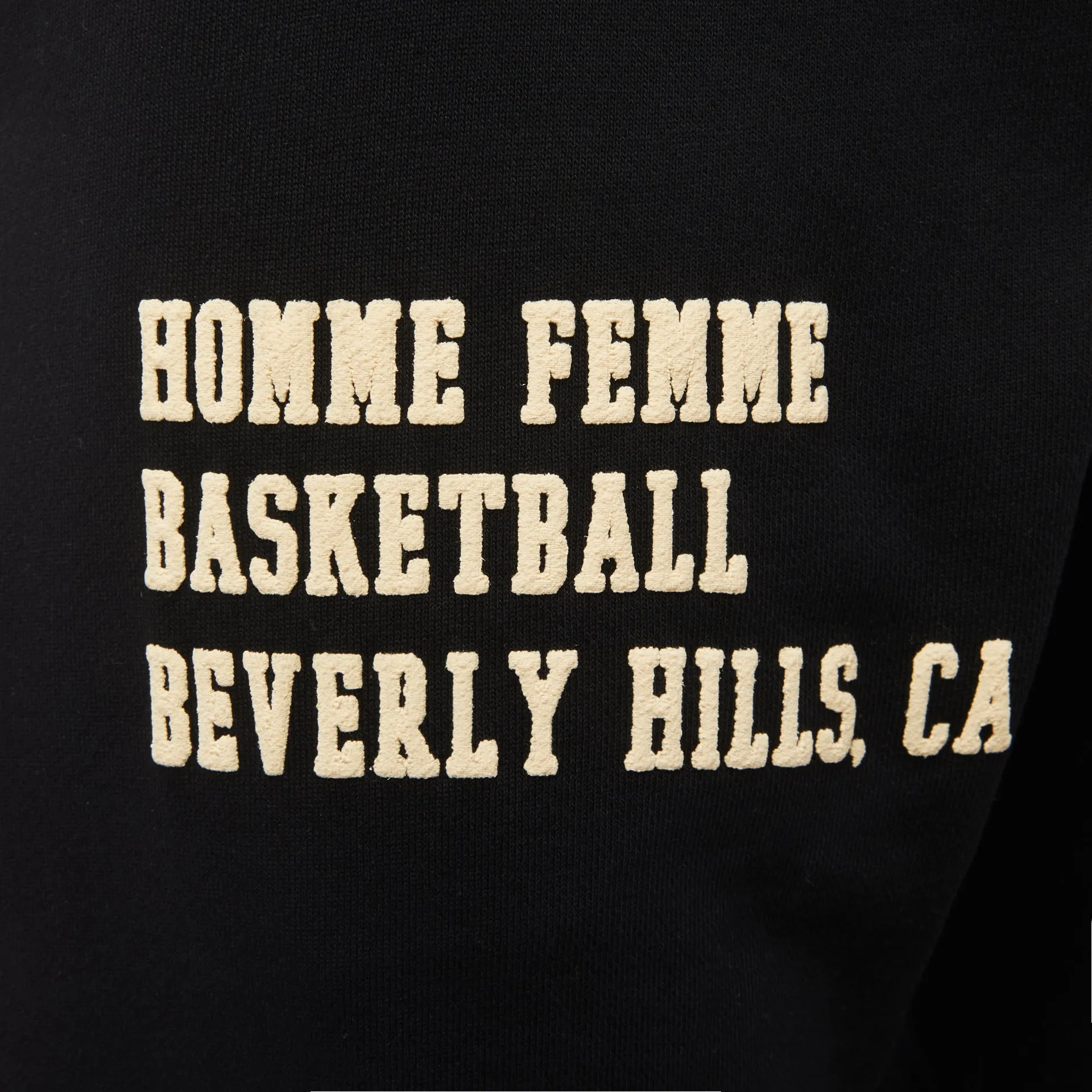 Homme Femme Basketball Sweats Black