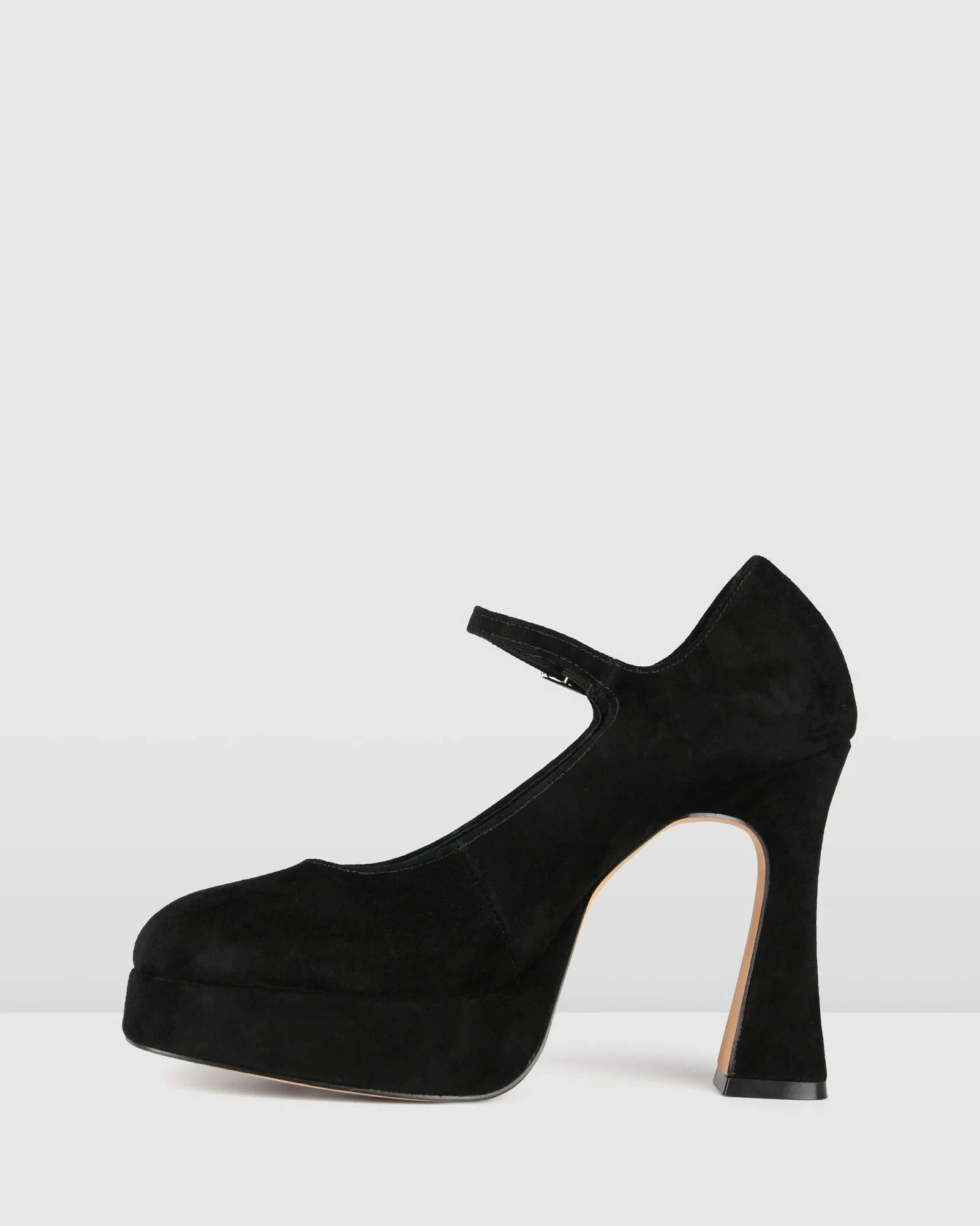 RAVINA PLATFORM HIGH HEELS BLACK SUEDE