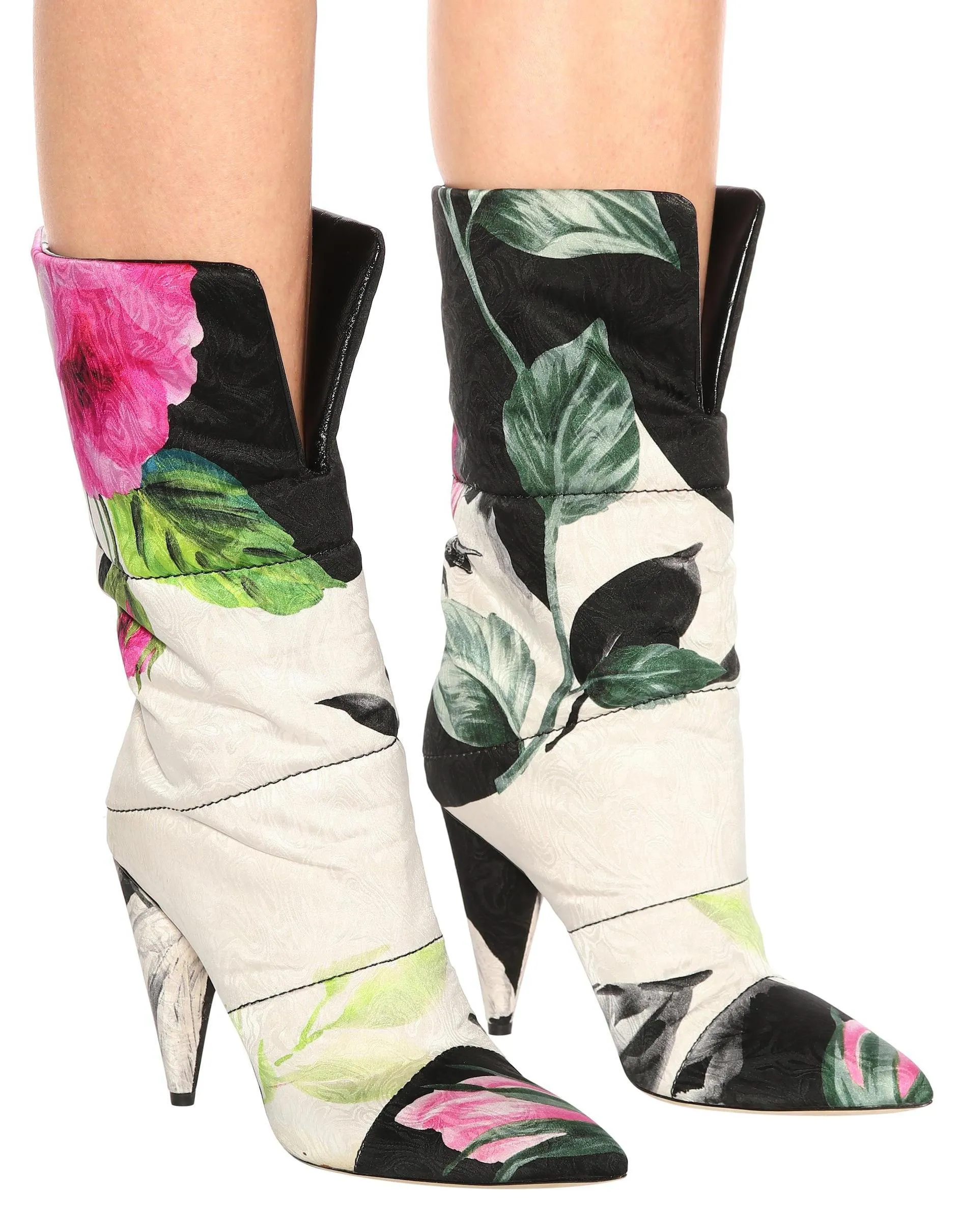 'Sara' 100 Floral Jacquard Boots