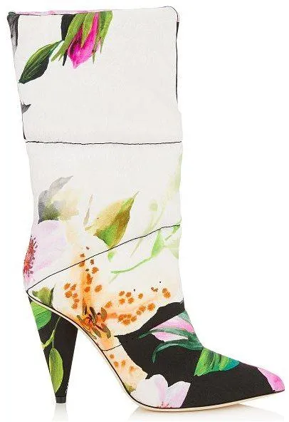 'Sara' 100 Floral Jacquard Boots